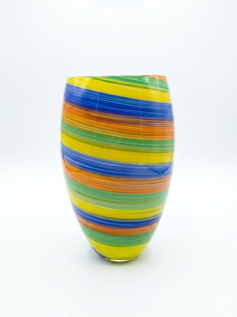 Beautiful Crystal Glass Vase 8" Centerpiece Bud Vase Clear Flower Vase Heavy |Zebaish Wigs & Extensions