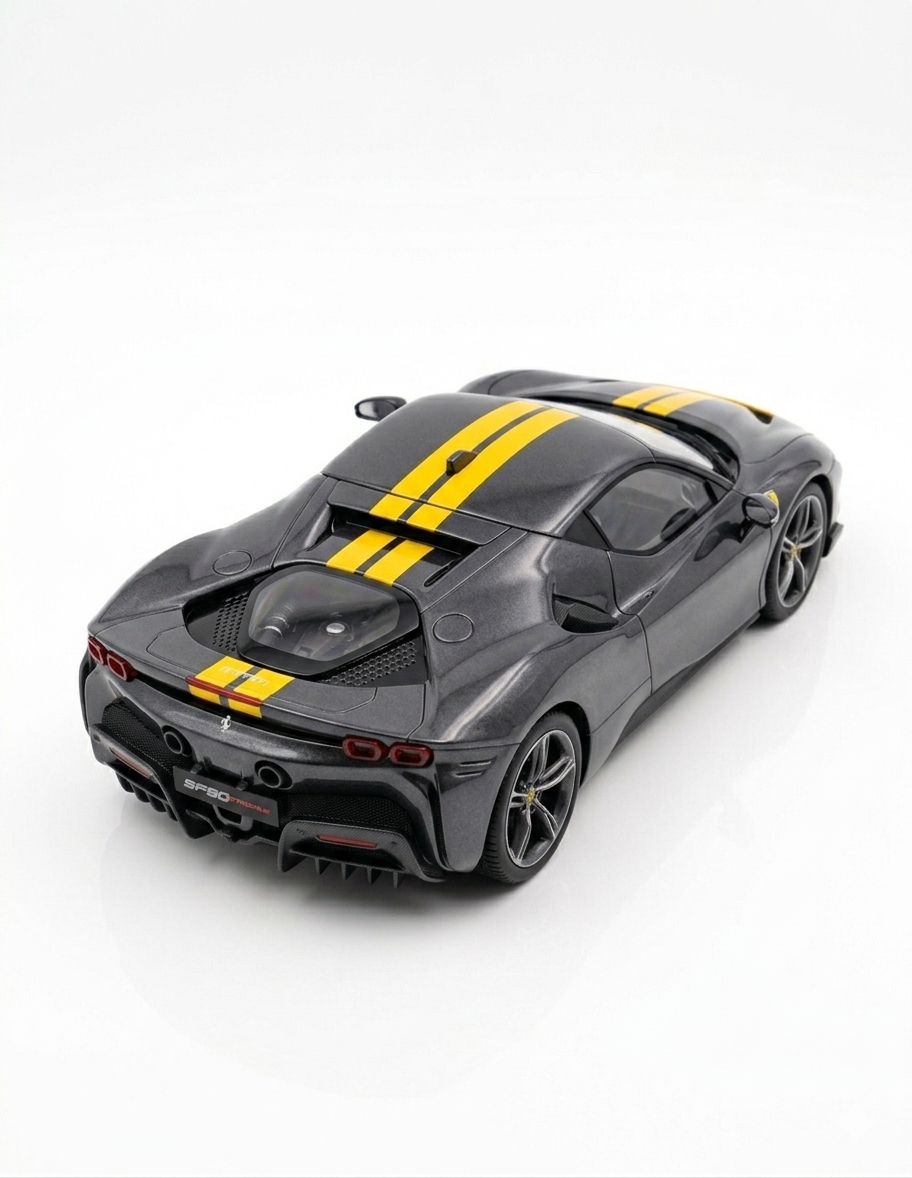 BBR Models 1:64 Ferrari 296 GTB Assetto Fiorano – Grigio Scuro Grey