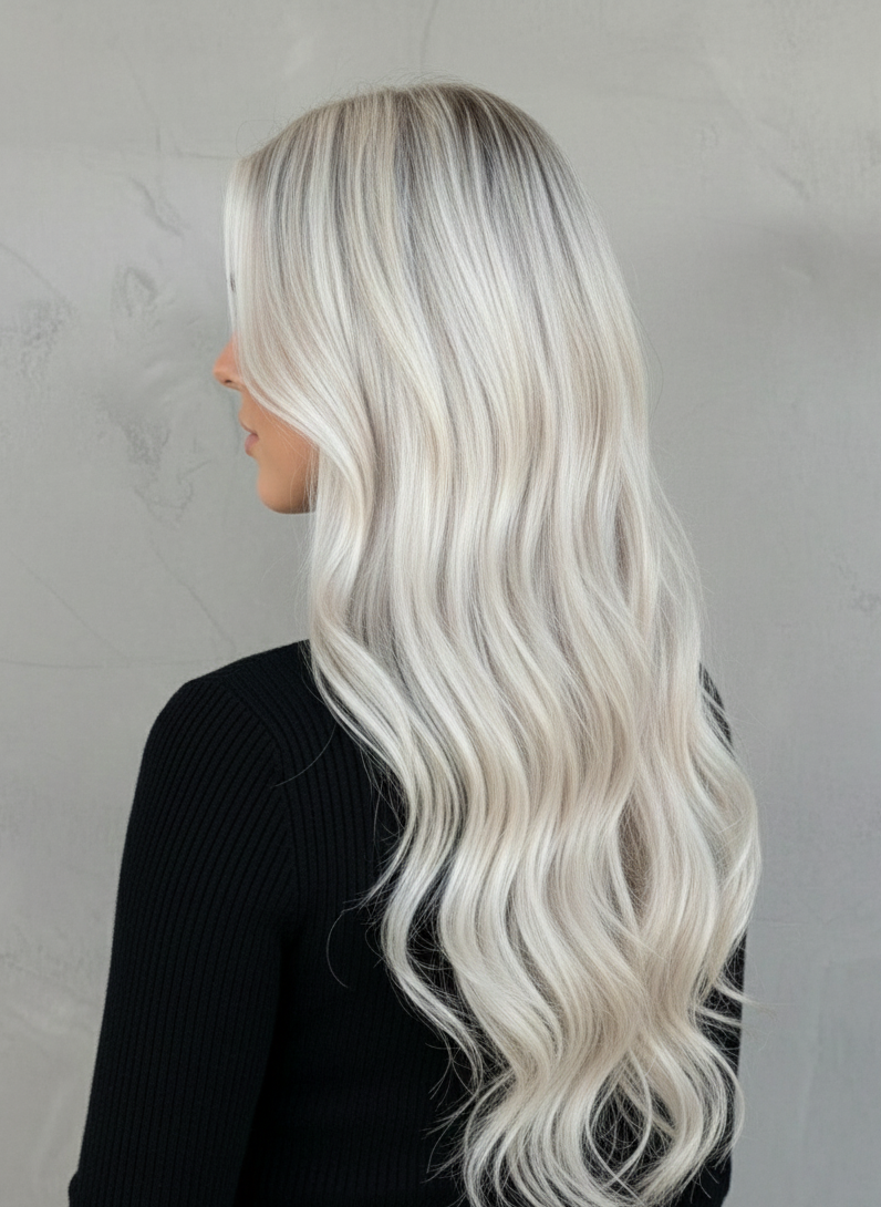 Halo Hair Extensions 24 Inch Synthetic - Long Wavy Dirty Blonde | Zebaish Wigs & Extensions