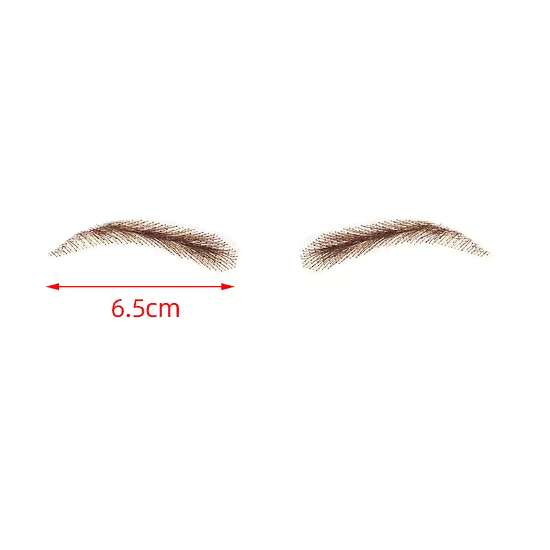 Real Hair Light Brown Eyebrows Lace Based Waterproof Handmade Crocheted Human Hair Eyebrow Extensions for Women | Zebaish Wigs & Extensions