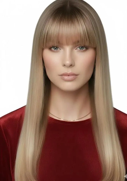 Beige Blonde Balayage 3 Clips Topper 20 Inches Long(7702) Hair Topper With  3 Clips, Volumizing Piece | Zebaish Wigs & Extensions