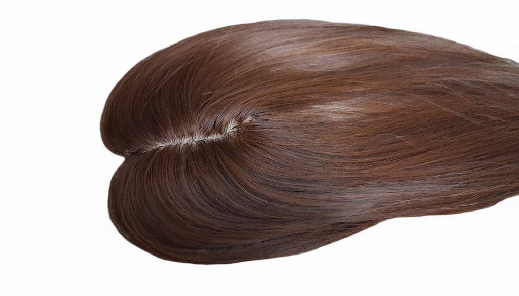 Light Brown 2 Clips Patch with Curtain Bangs